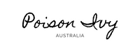 Plain text logo for Poison Ivy Australia. They are an Australian brand that offer handmade pure soy wax candles, soy wax melts, and reed diffusers using high-quality, natural, and eco-friendly products. 